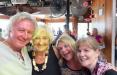 Lacey, Joan, Gay & Terry kicked up their heels to the music of Chatterband Monday at Fager's Island.